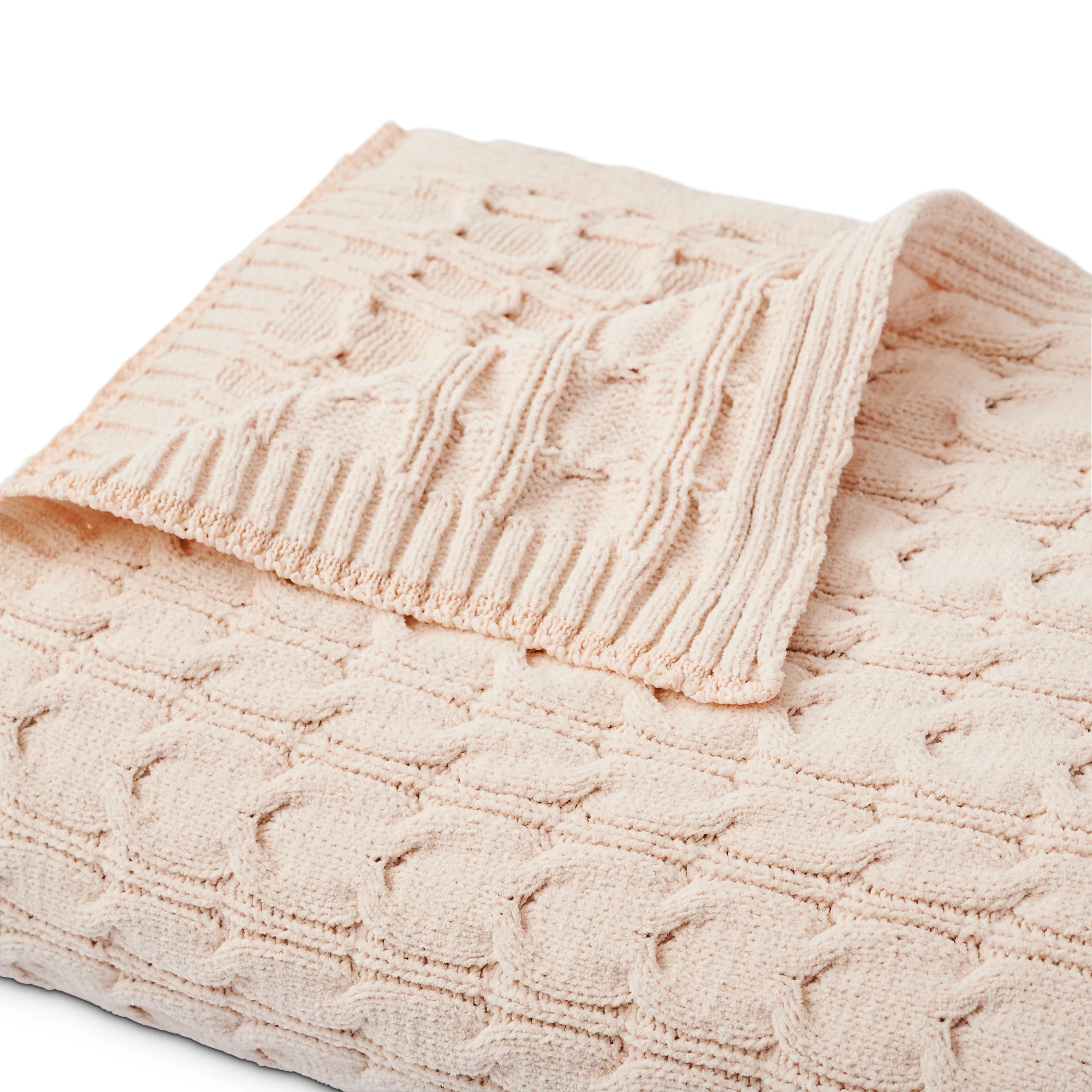 Cable Knit Throw Blanket - Image 3