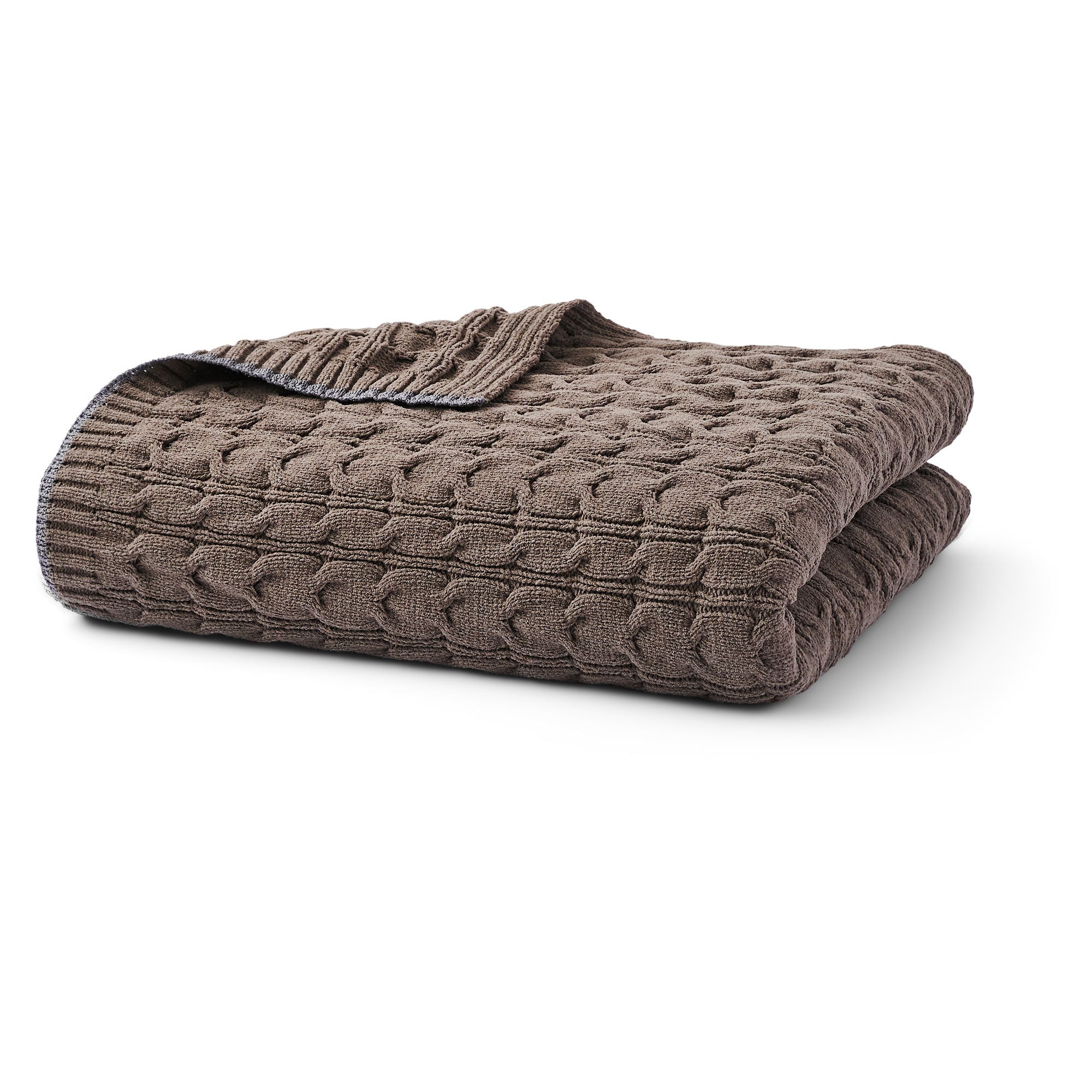 Cable Knit Throw Blanket - Image 4