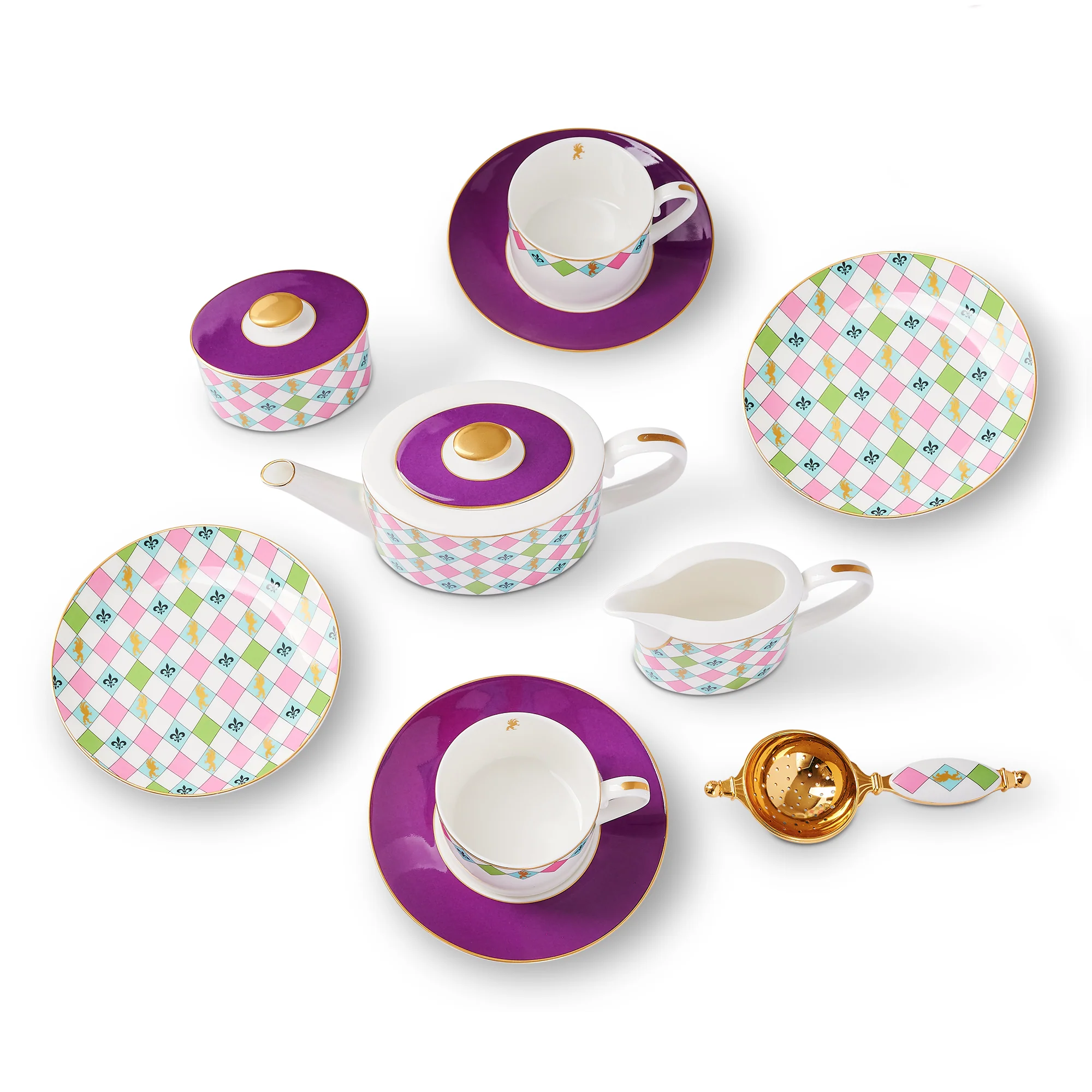 Harlequin Cup and Saucer - Image 4